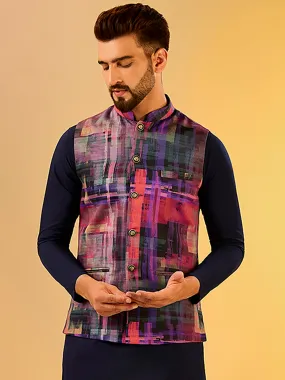 Men's Multi Nehru Jacket (Set of 1)