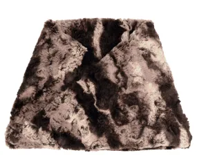 Men's Neck Warmer - Luxury Faux Fur in Mocha