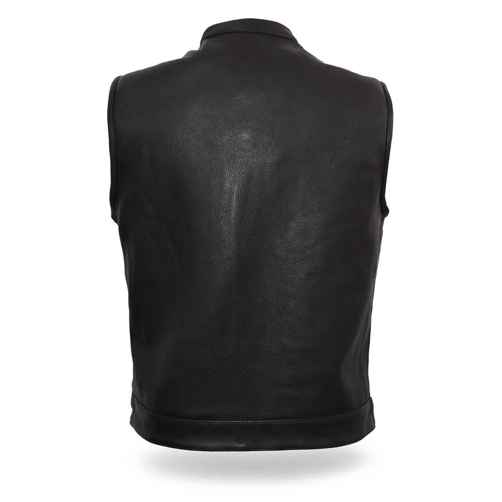 Men's Sharp Shooter Motorcycle Leather Vest