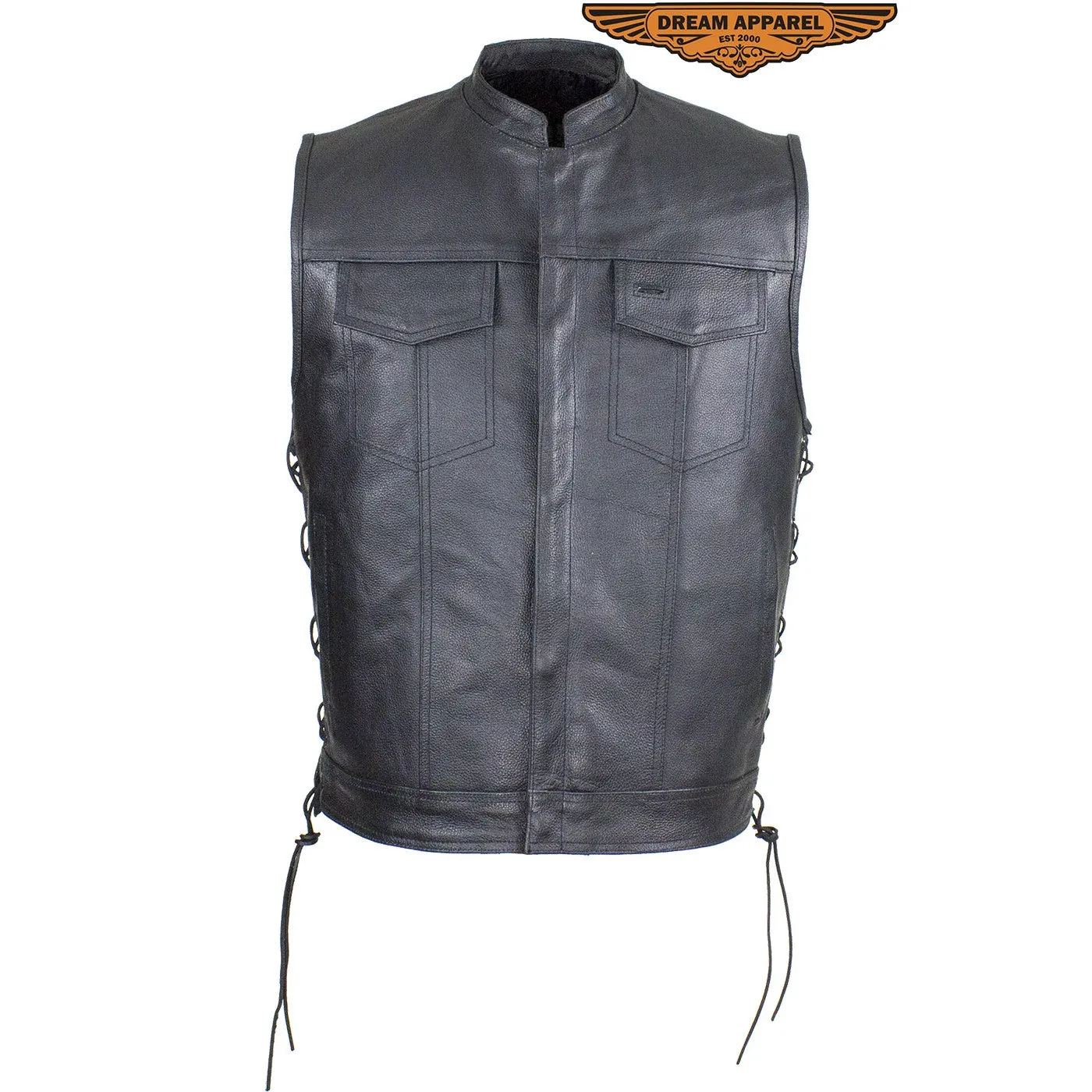 Men's Split Leather Gun Pocket Vest