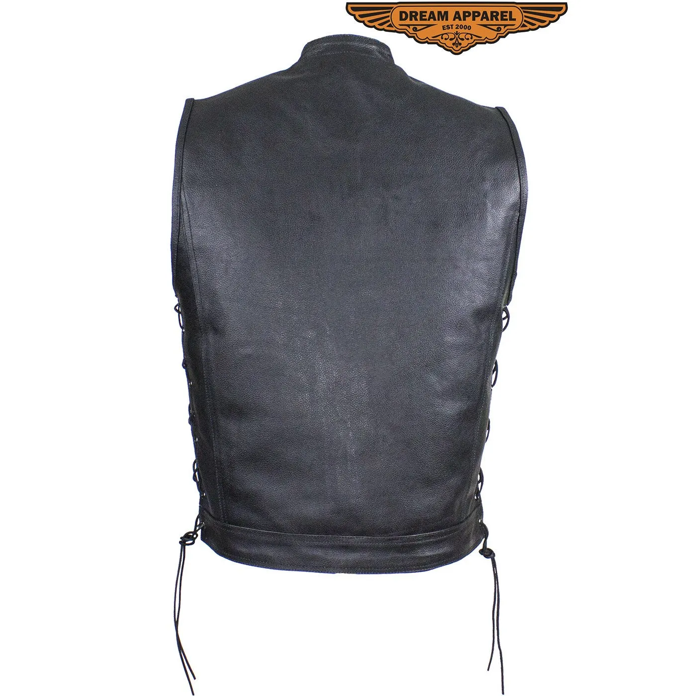 Men's Split Leather Gun Pocket Vest