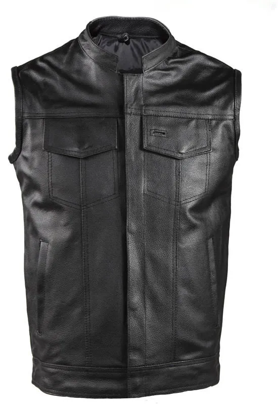 Motorcycle Club Vest With Conceal Carry Pockets Heavy Duty Club Vest