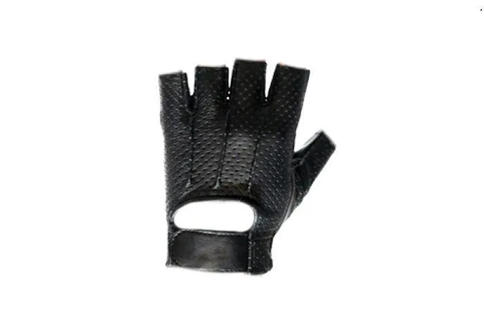 Motorcycle Leather Fingerless Riding Gloves, GL2088-DL