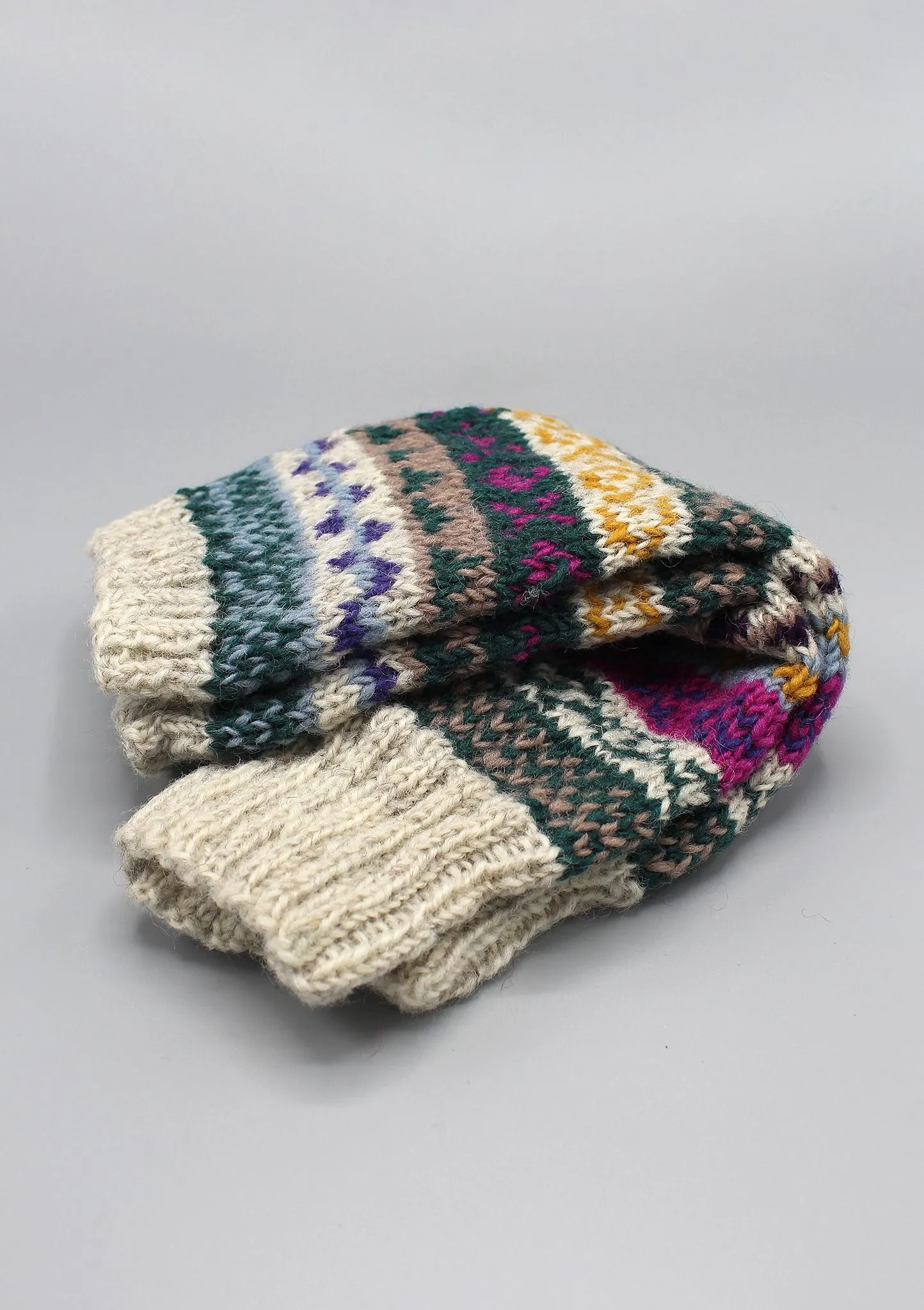 Multicolor Winter Sherpa Legwarmers