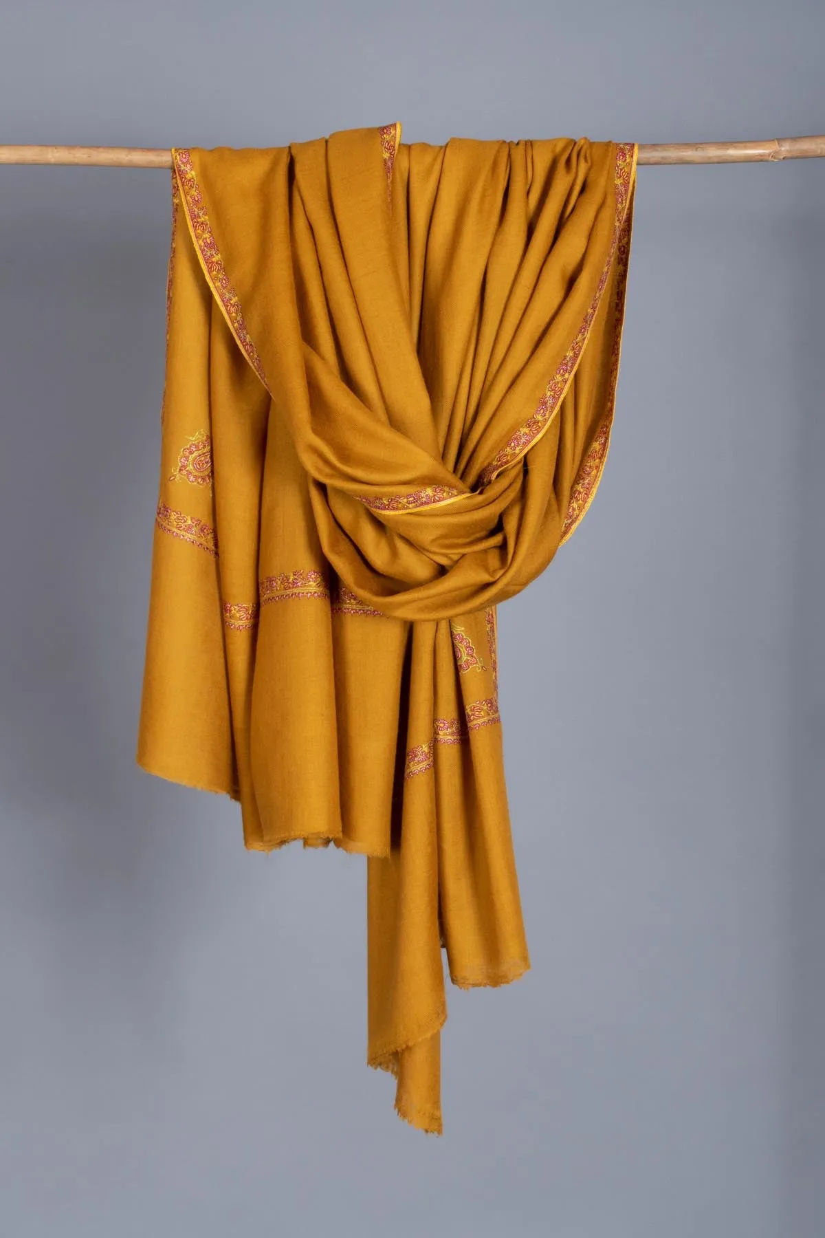 Mustard Pashmina Shawl - MARSEILLE