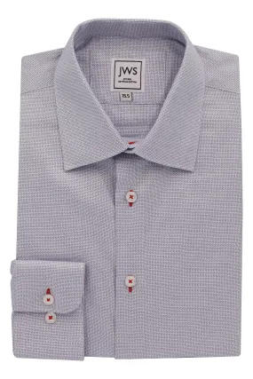 Navy Oval Design Dress Shirts