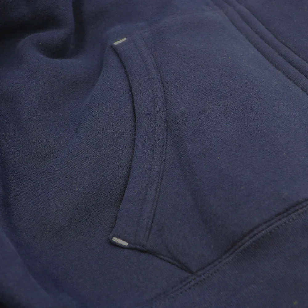 Navy 'Sherpa' Fleece Hoodie