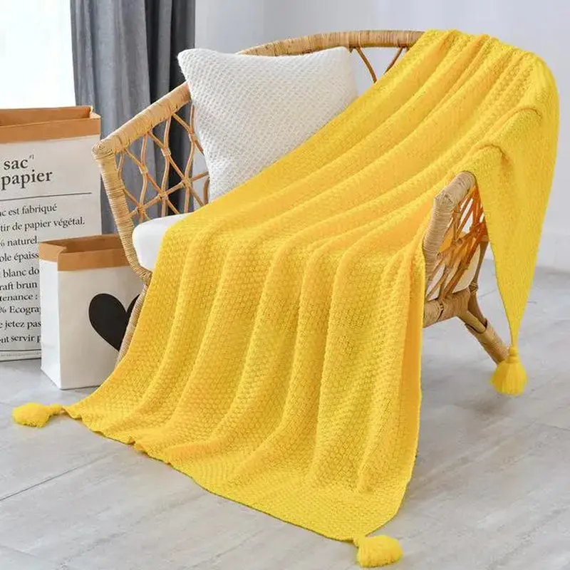 Nordic Sofa 2020 Newblanket Blanket Office Siesta Shawl Blanket Knitted Wool Blanket Leisure Air Conditioning Blanket