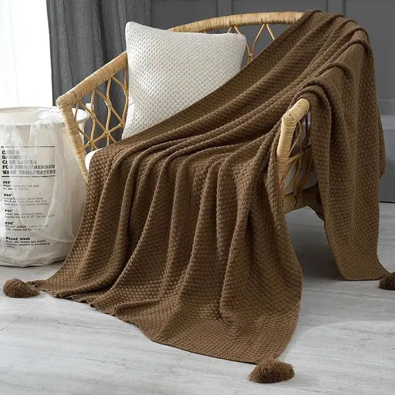 Nordic Sofa 2020 Newblanket Blanket Office Siesta Shawl Blanket Knitted Wool Blanket Leisure Air Conditioning Blanket