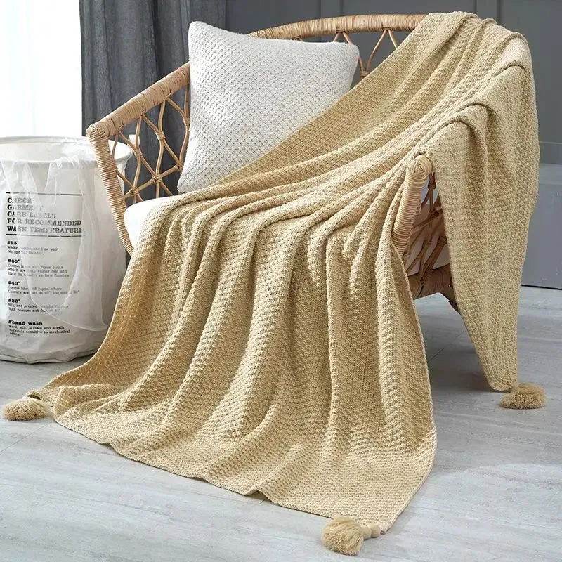 Nordic Sofa 2020 Newblanket Blanket Office Siesta Shawl Blanket Knitted Wool Blanket Leisure Air Conditioning Blanket