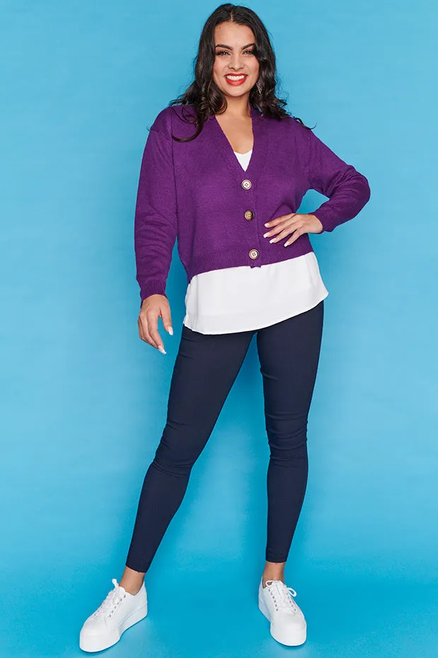 Norma Purple Cardi