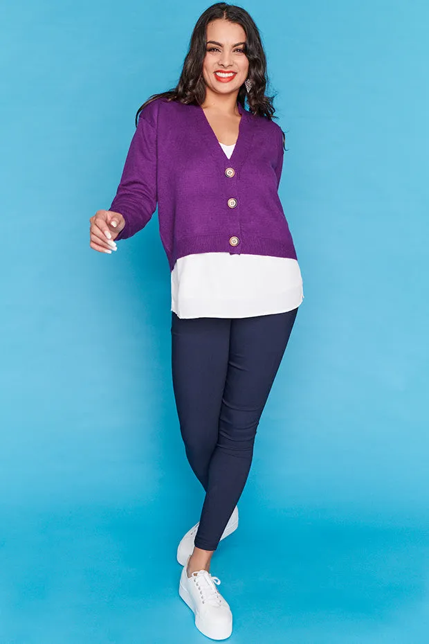 Norma Purple Cardi