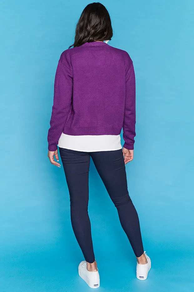 Norma Purple Cardi