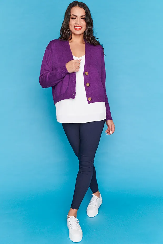 Norma Purple Cardi