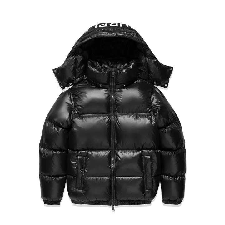 Nylon Down Puffer Jacket (Black) - PP611PBBP423