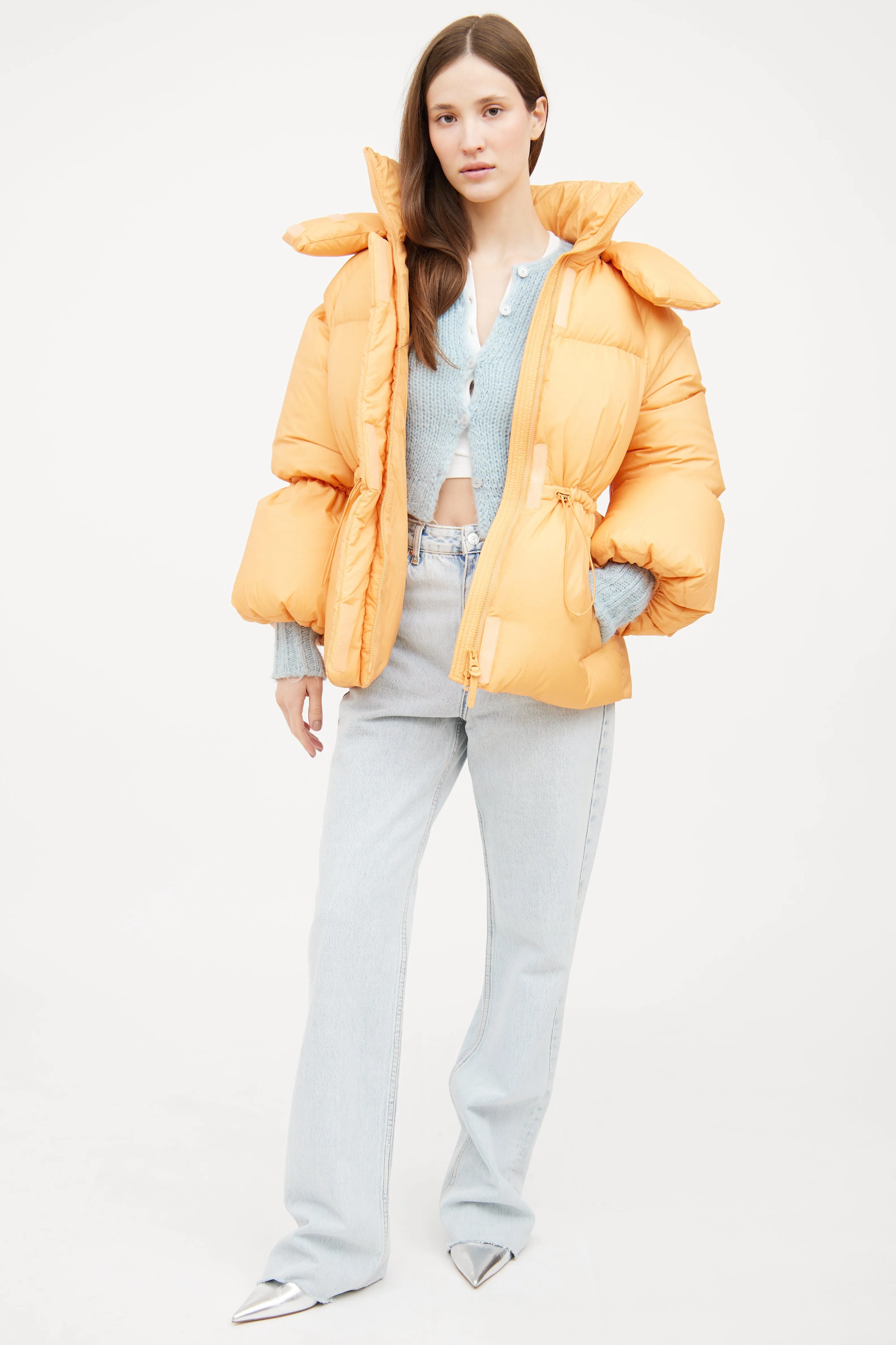 Orange Leone Puffer Jacket