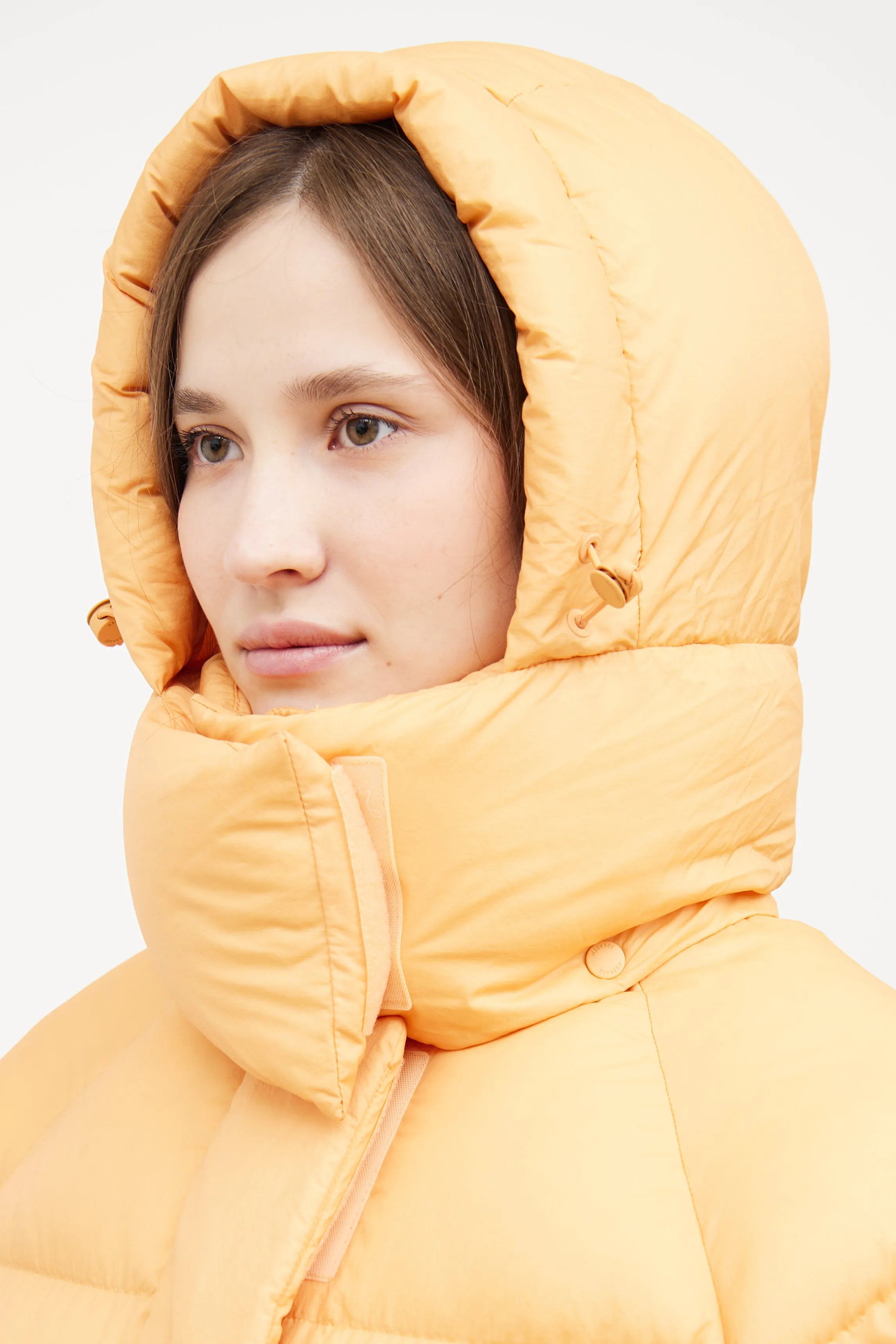 Orange Leone Puffer Jacket