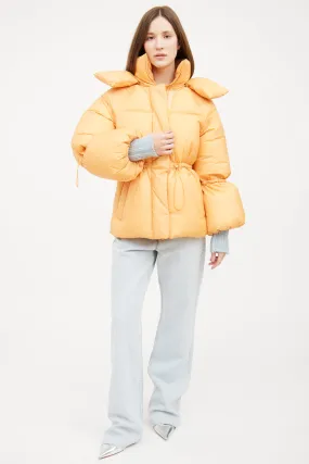 Orange Leone Puffer Jacket