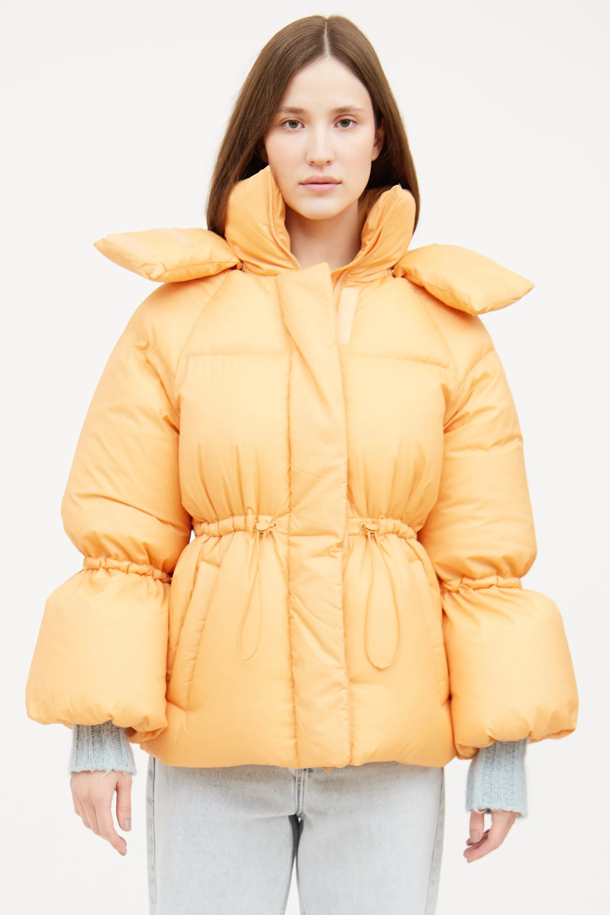 Orange Leone Puffer Jacket