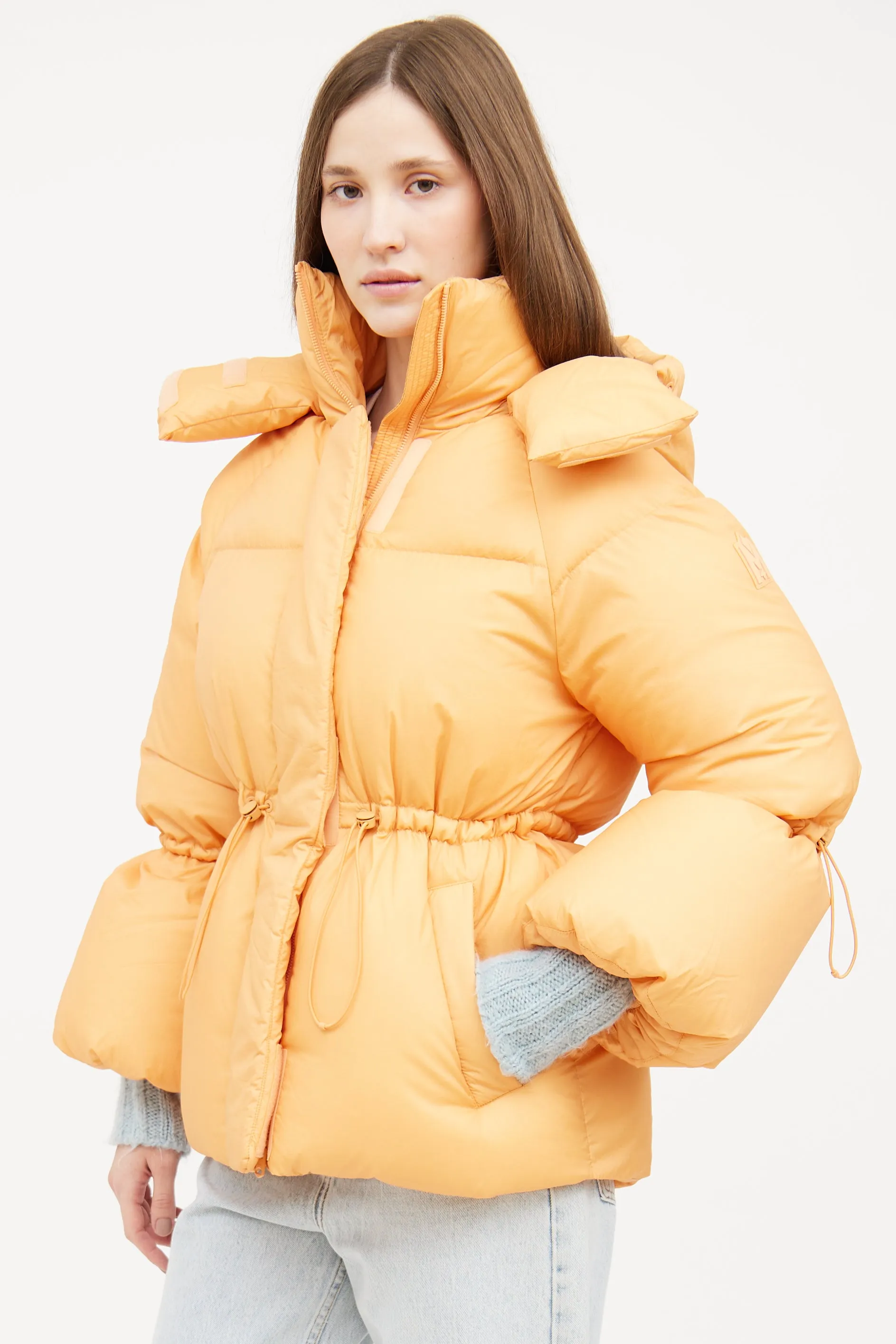 Orange Leone Puffer Jacket