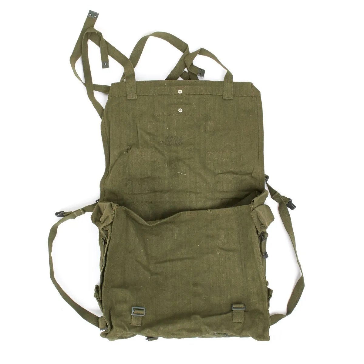 Original British Army P-58 OD Green Haversack Large Back Pack