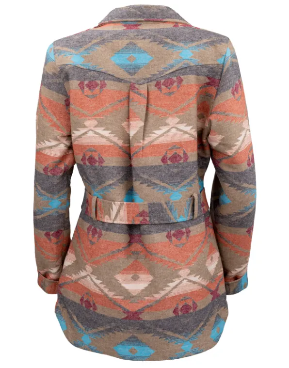 Outback Trading Company Women's Vara Rust Aztec Jacket 29893-RST