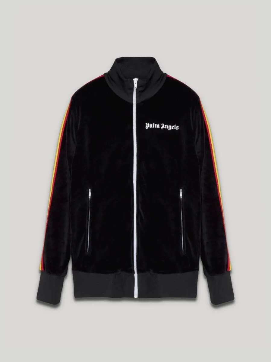 Palm Angels Rainbow Track Jacket Black Multicolour