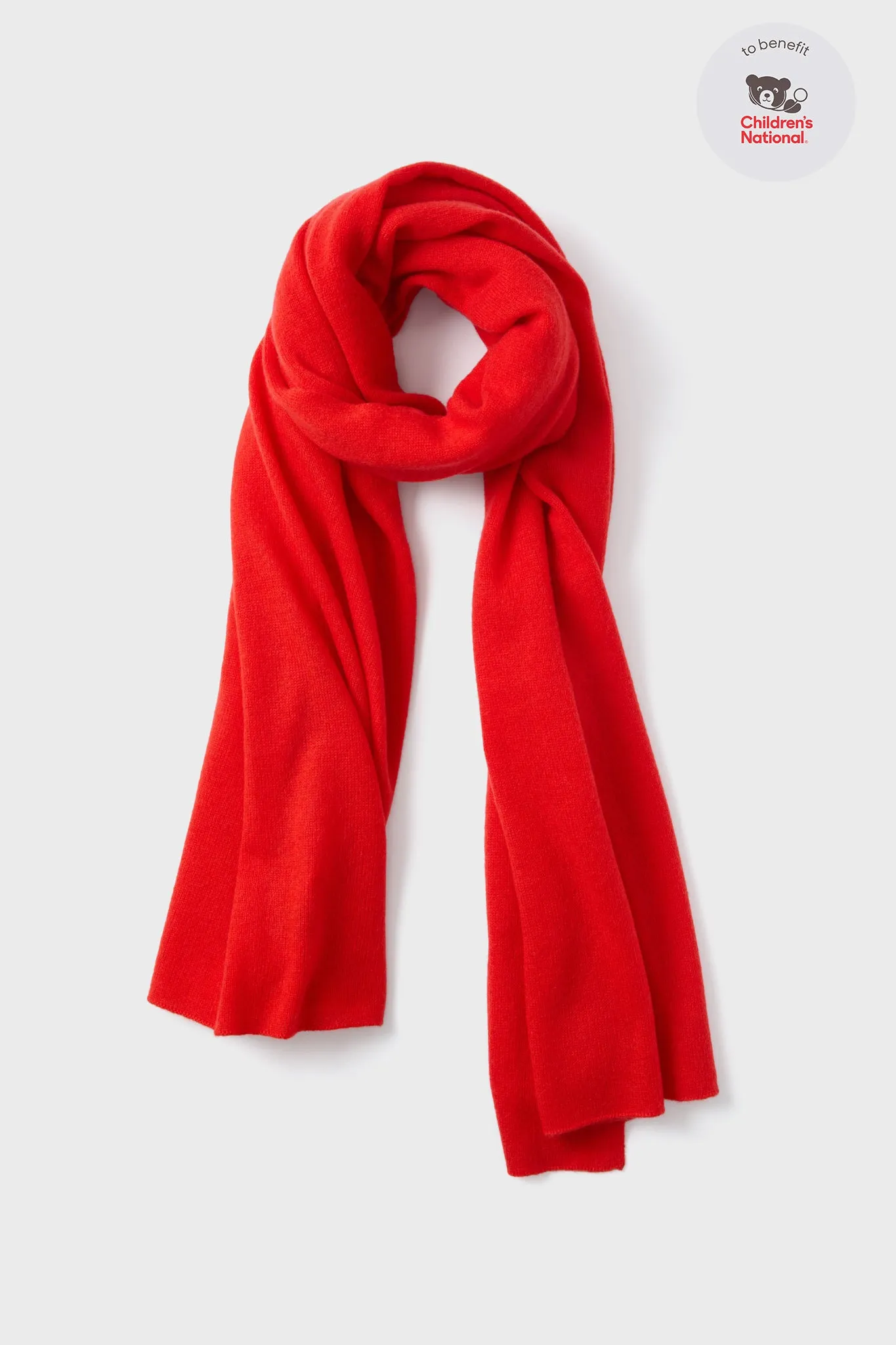 Poppy Red Cashmere Blanket Scarf