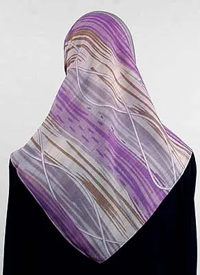 Printed Chiffon Square Scarf