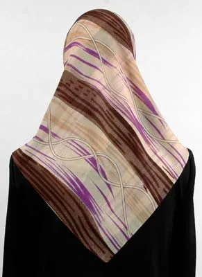 Printed Chiffon Square Scarf