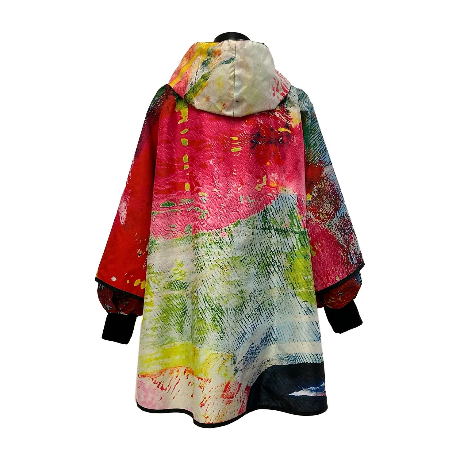 Printed Poncho Mum Paint