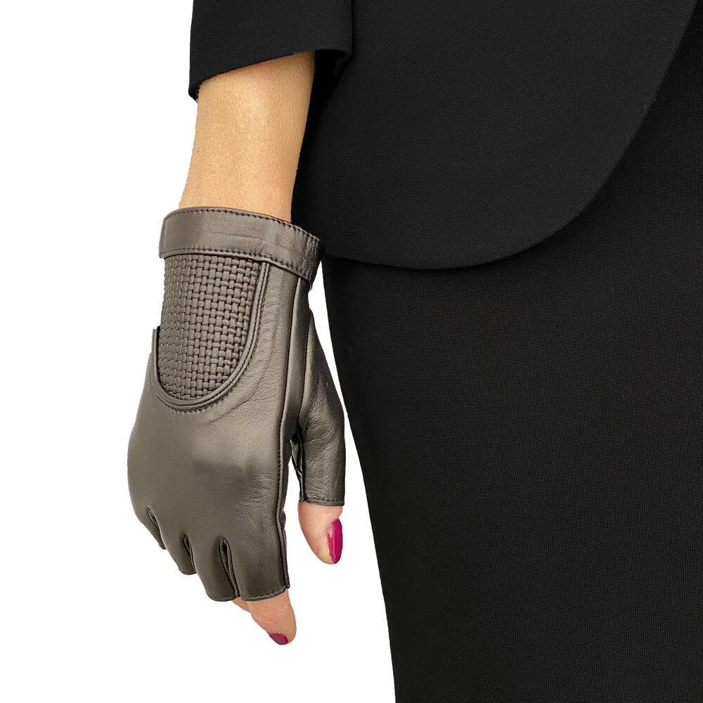 Rachel Weave - Women's Fingerless Leather Gloves