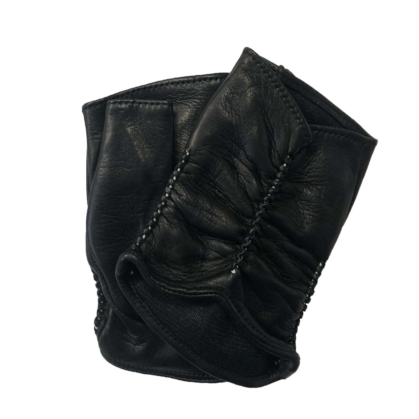 Renee Cuff - Women's Fingerless Silk Lined Leather Gloves