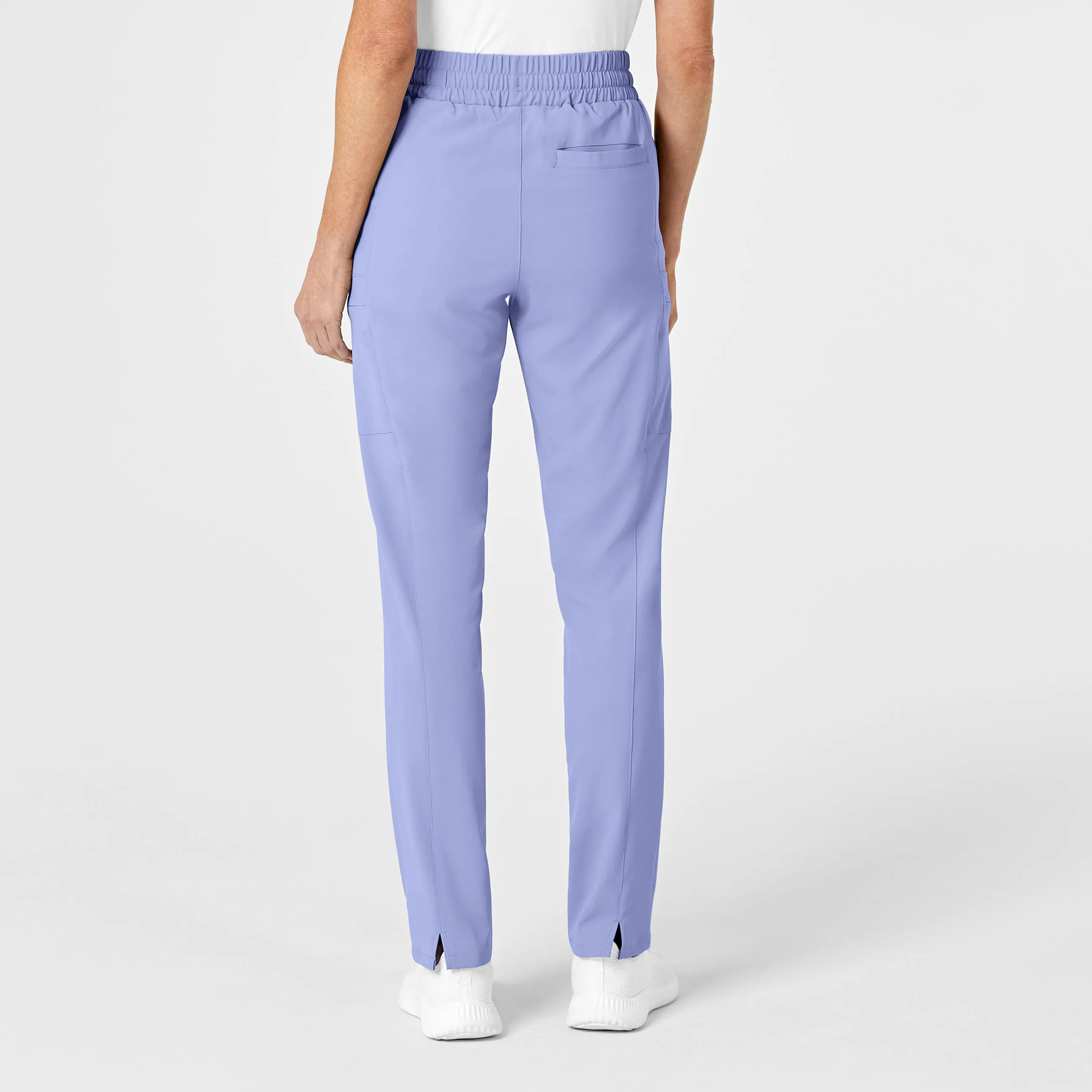 RENEW Women's High Waist Slim Leg Scrub Pant - Ceil Blue