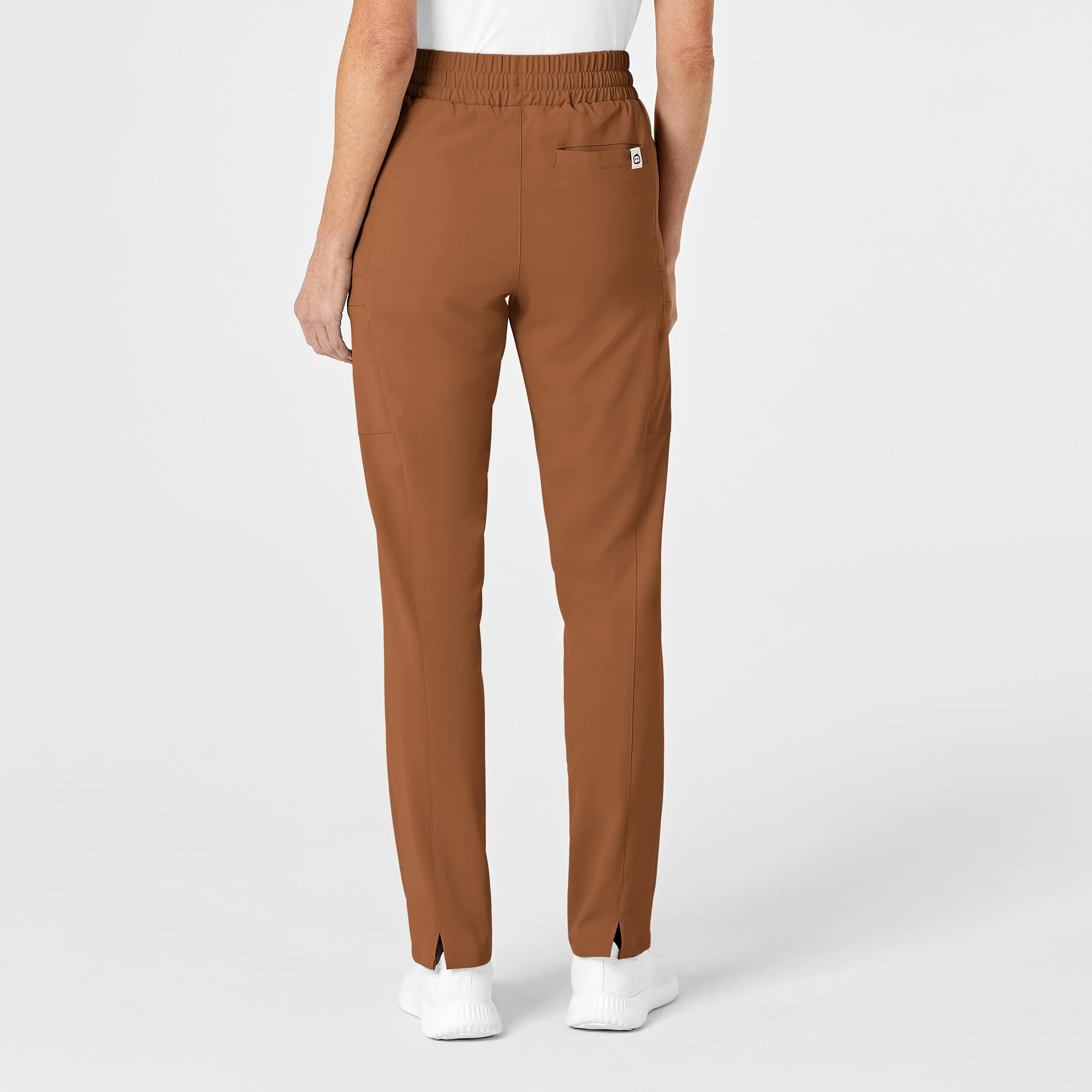 RENEW Women's High Waist Slim Leg Scrub Pant - Chai