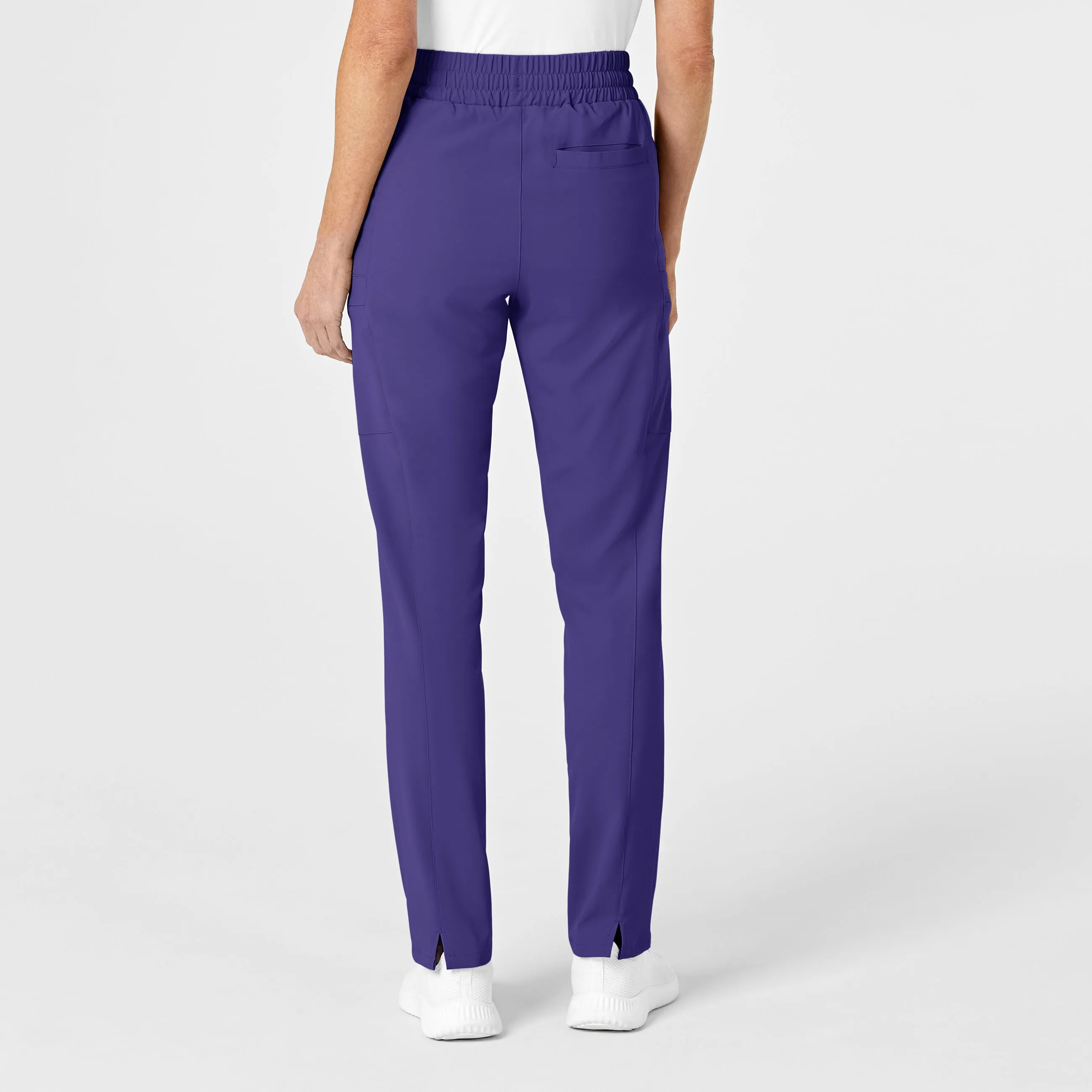 RENEW Women's High Waist Slim Leg Scrub Pant - Grape