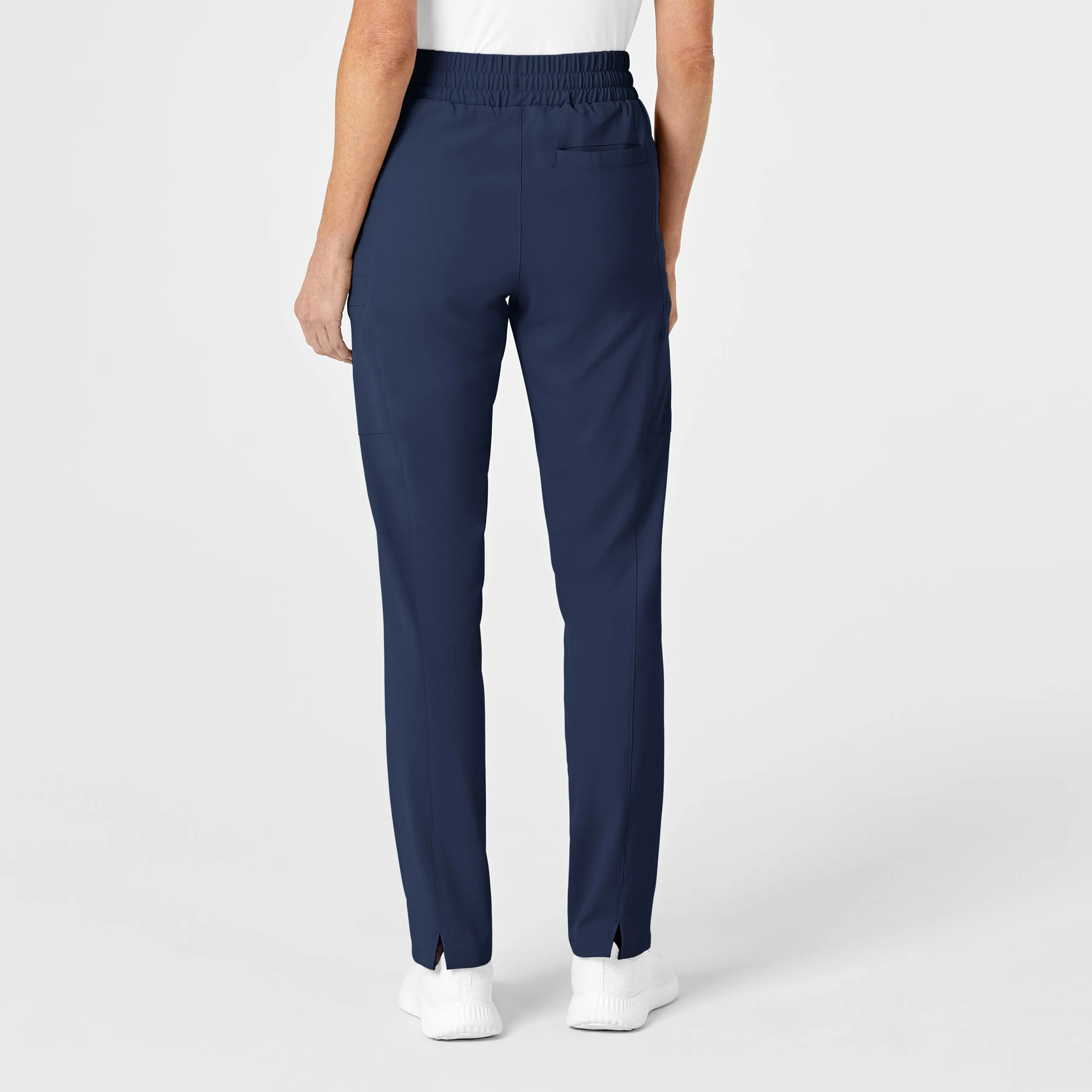 RENEW Women's High Waist Slim Leg Scrub Pant - Navy