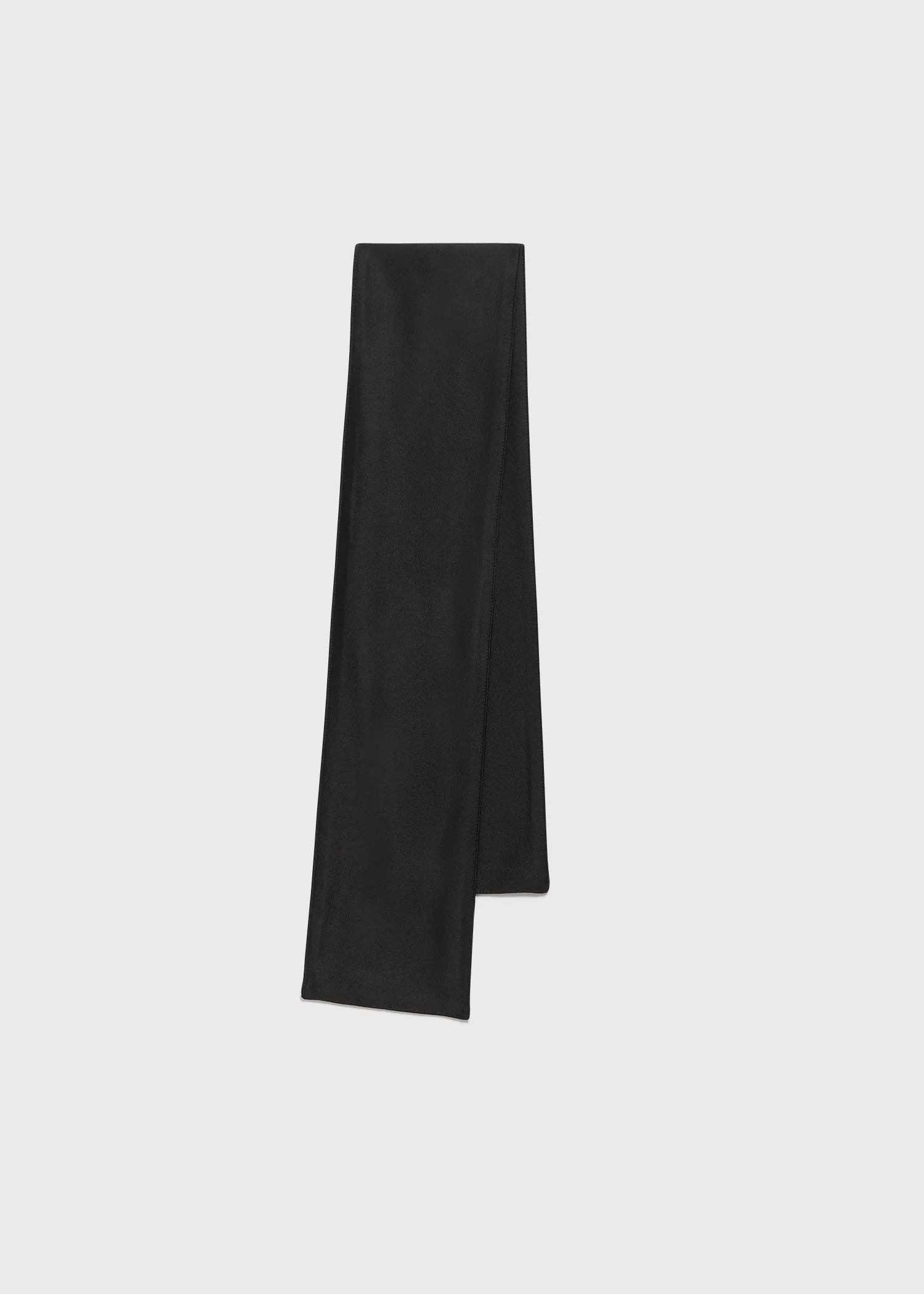 Satin tuxedo scarf black