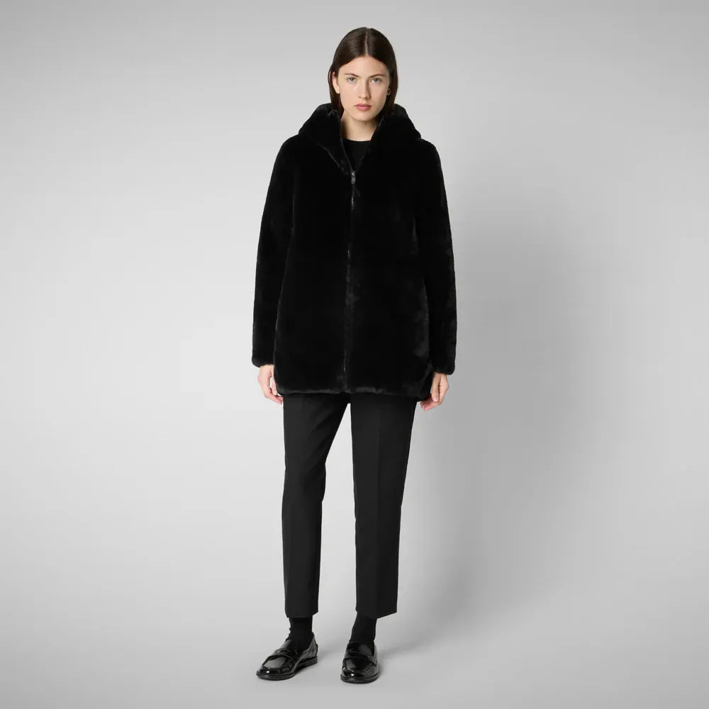 SAVE THE DUCK - BRIDGET REVERSIBLE FAUX FUR JACKET