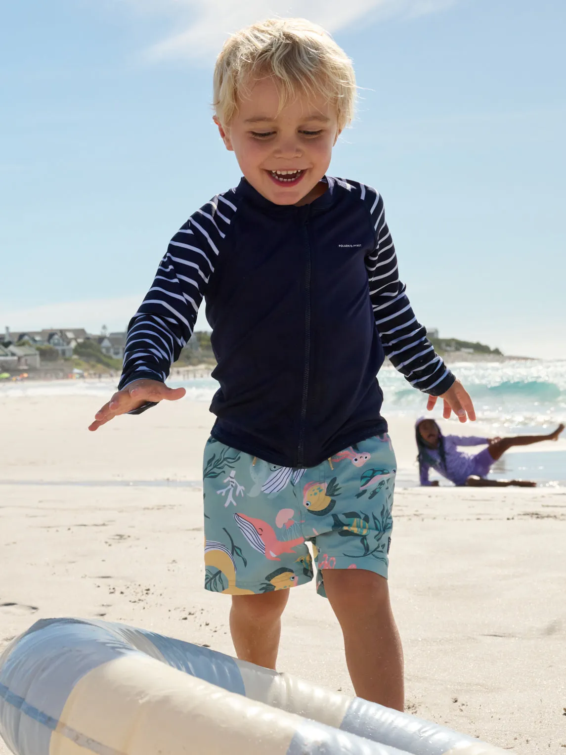 Sealife Print Kids Swim Shorts