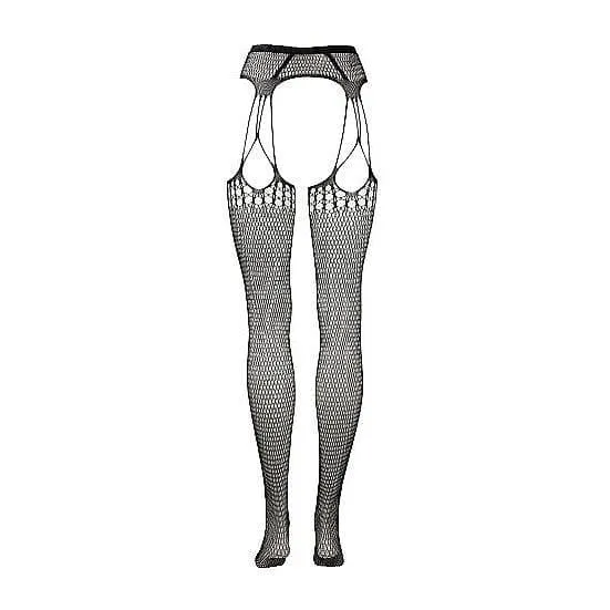 Shots Le Desir Celebrate Suspender Pantyhose Black