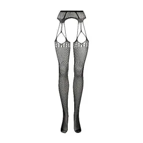 Shots Le Desir Celebrate Suspender Pantyhose Black