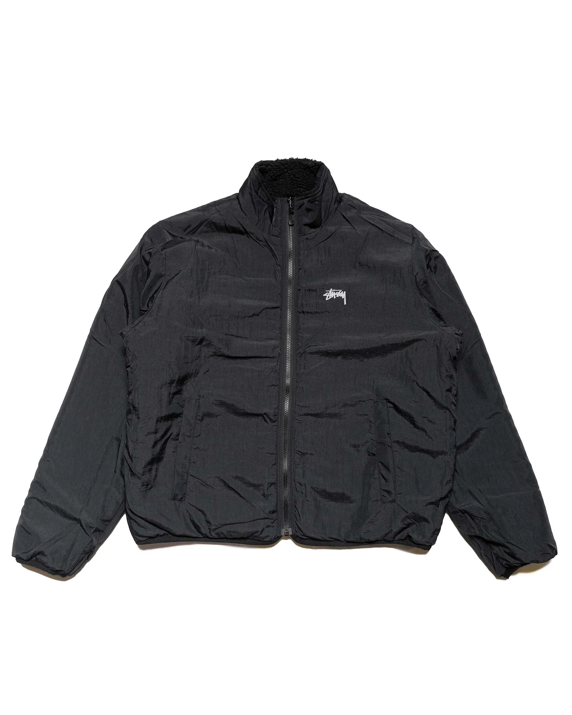 Stüssy Sherpa Reversible Jacket Black