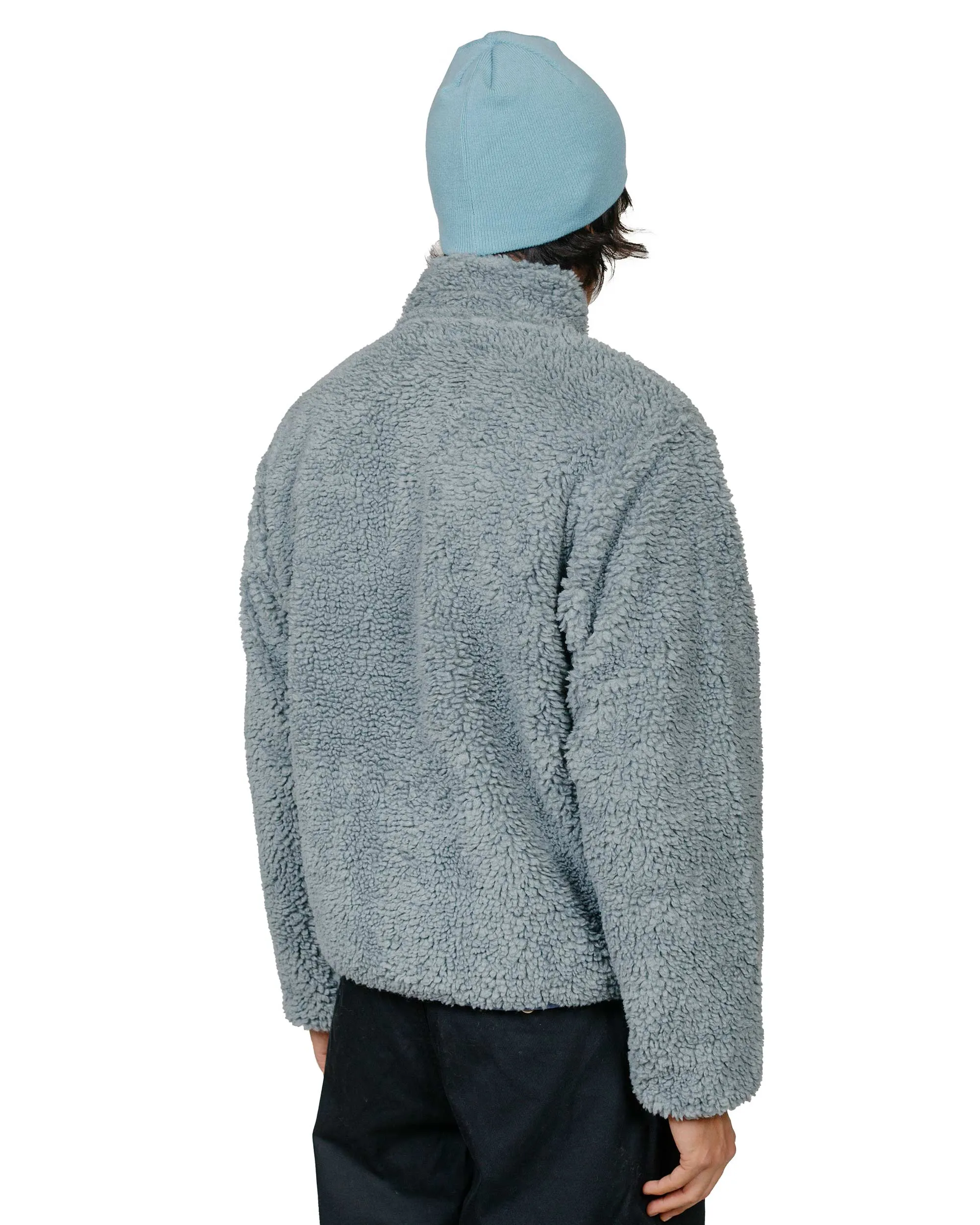 Stüssy Sherpa Reversible Jacket Blue Stone