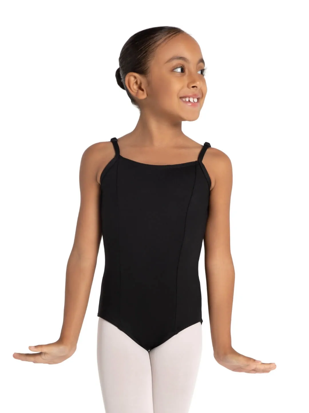 Studio Collection Camisole Leotard With Princess Seams & Adjustable Straps - Girls