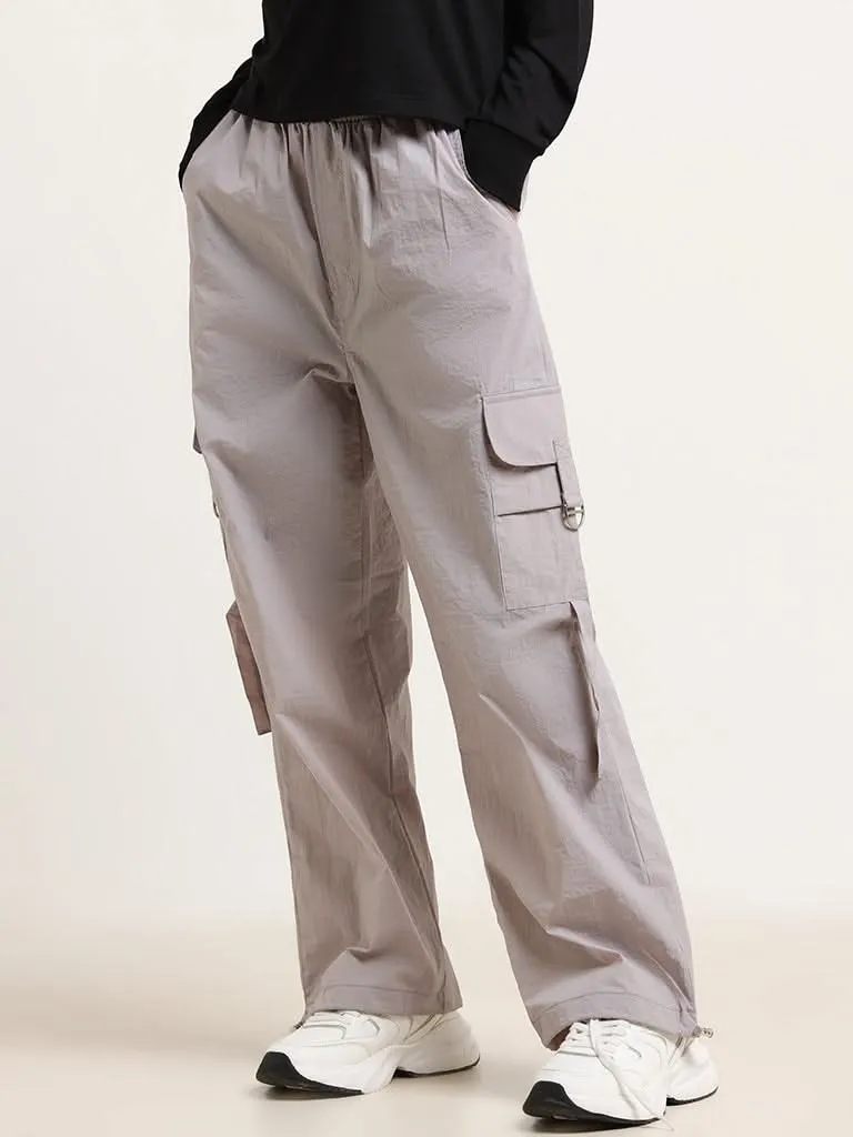 Studiofit Grey Cargo Track Pants