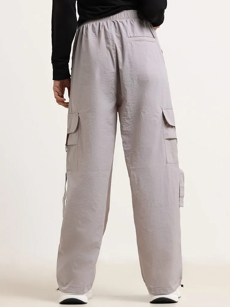 Studiofit Grey Cargo Track Pants