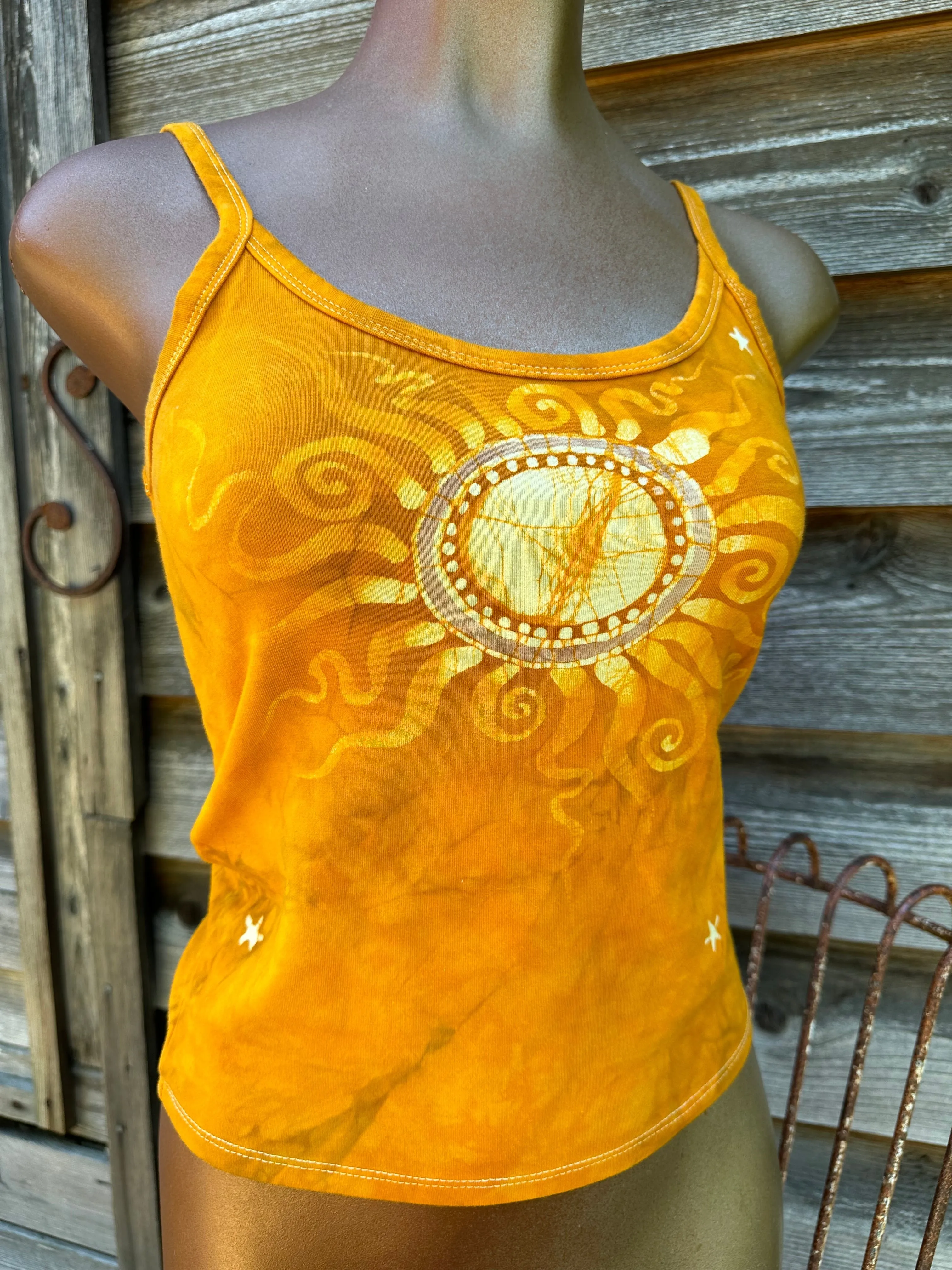 Sun Is Shining Hand Painted Batikwalla Tank Top