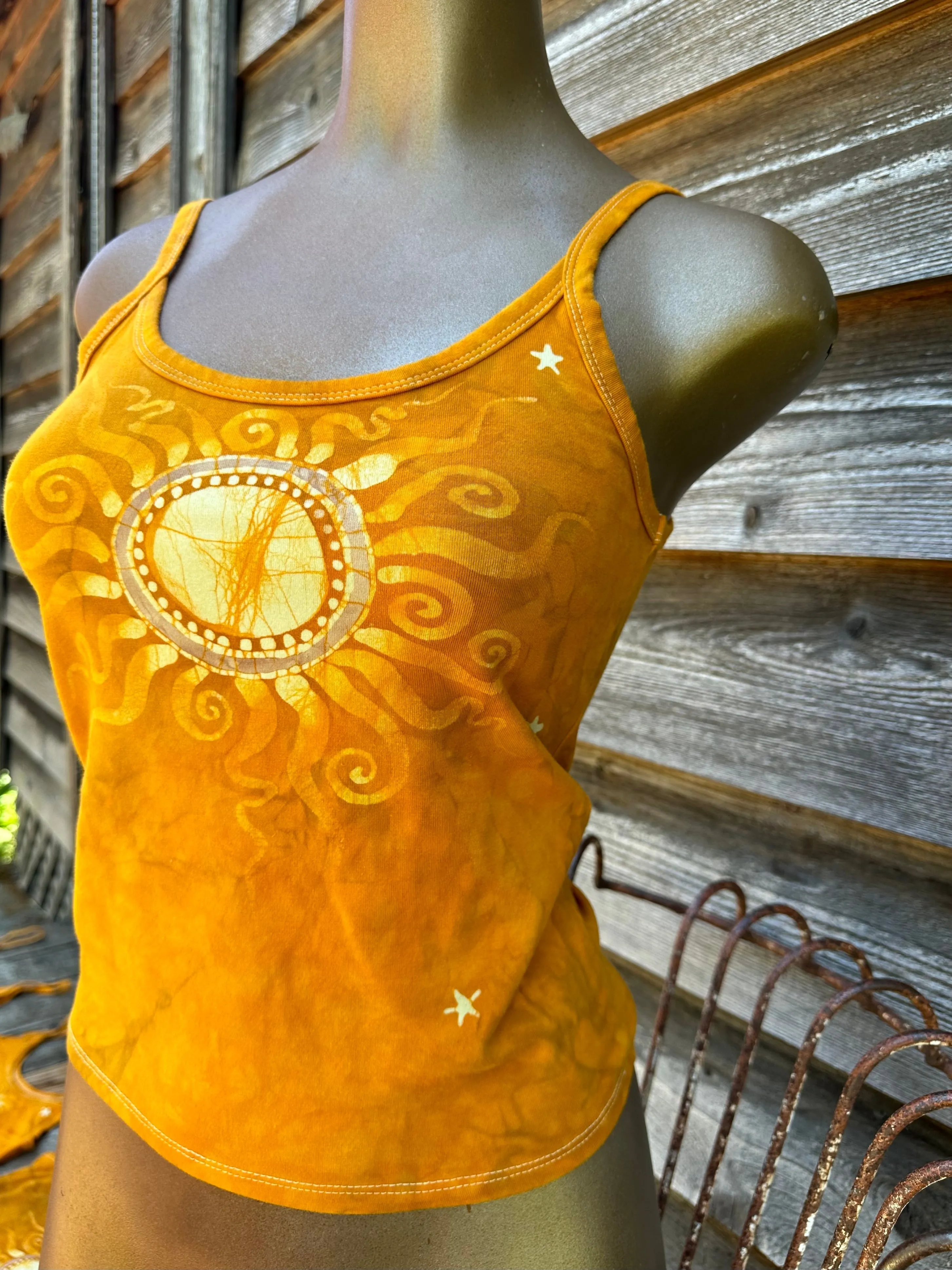 Sun Is Shining Hand Painted Batikwalla Tank Top