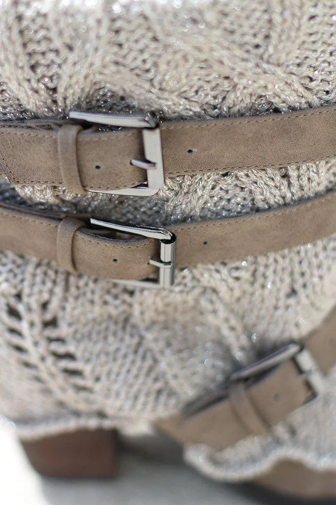 Sweat Me Taupe Booties